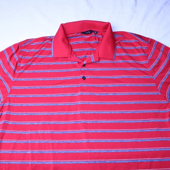 Walter Hagen Golf Polo Shirt Mens Red Short Sleeve Regular Fit XL - Picture 3 of 8